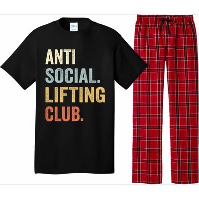 Anti Social Lifting Club Funny Deadlifter Deadlifting Meaningful Gift Pajama Set