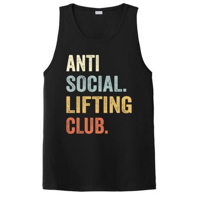 Anti Social Lifting Club Funny Deadlifter Deadlifting Meaningful Gift PosiCharge Competitor Tank