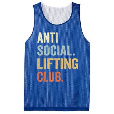 Anti Social Lifting Club Funny Deadlifter Deadlifting Meaningful Gift Mesh Reversible Basketball Jersey Tank