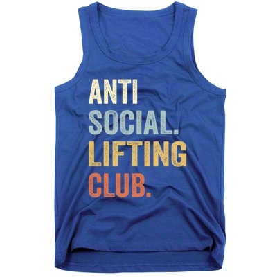 Anti Social Lifting Club Funny Deadlifter Deadlifting Meaningful Gift Tank Top