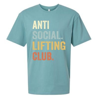 Anti Social Lifting Club Funny Deadlifter Deadlifting Meaningful Gift Sueded Cloud Jersey T-Shirt