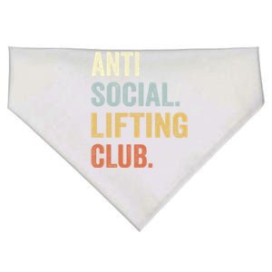 Anti Social Lifting Club Funny Deadlifter Deadlifting Meaningful Gift USA-Made Doggie Bandana