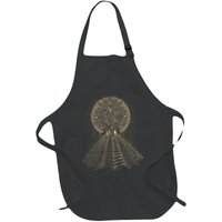 Ancient Sacred Mayan Aztec Calendar Pyramid Geometry Apron