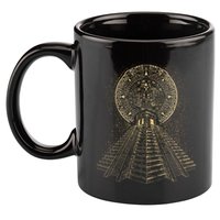 Ancient Sacred Mayan Aztec Calendar Pyramid Geometry 11oz C Handle Ceramic Mug