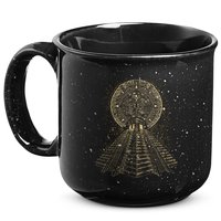 Ancient Sacred Mayan Aztec Calendar Pyramid Geometry 15oz Campfire Ceramic Mug