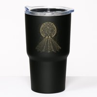 Ancient Sacred Mayan Aztec Calendar Pyramid Geometry Tumbler