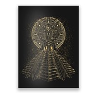 Ancient Sacred Mayan Aztec Calendar Pyramid Geometry Poster