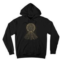Ancient Sacred Mayan Aztec Calendar Pyramid Geometry Tall Hoodie