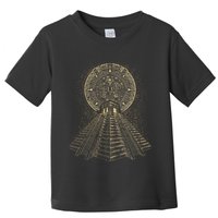 Ancient Sacred Mayan Aztec Calendar Pyramid Geometry Toddler T-Shirt