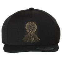 Ancient Sacred Mayan Aztec Calendar Pyramid Geometry Wool Snapback Cap