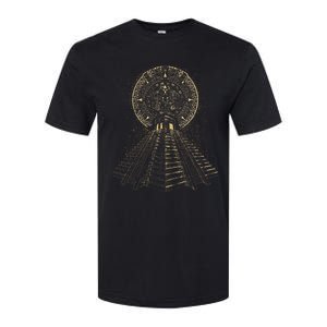 Ancient Sacred Mayan Aztec Calendar Pyramid Geometry Softstyle CVC T-Shirt