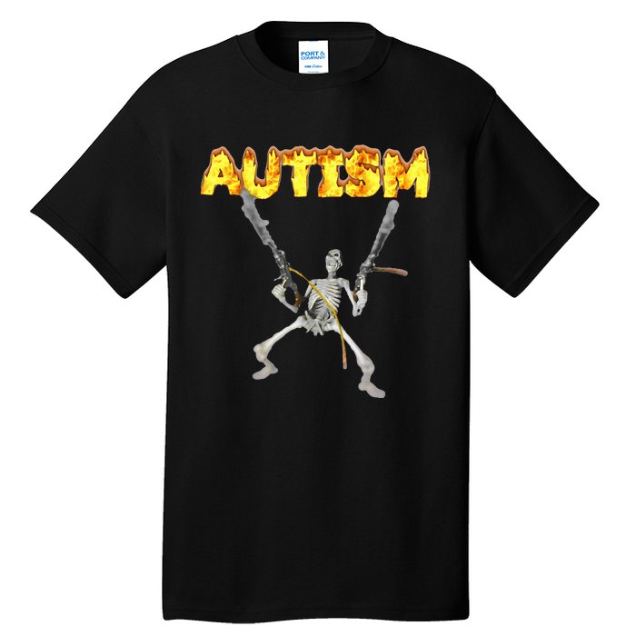 Autism Skeleton Meme Tall T-Shirt