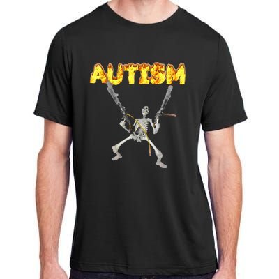 Autism Skeleton Meme Adult ChromaSoft Performance T-Shirt