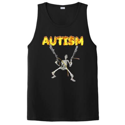 Autism Skeleton Meme PosiCharge Competitor Tank