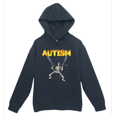 Autism Skeleton Meme Urban Pullover Hoodie