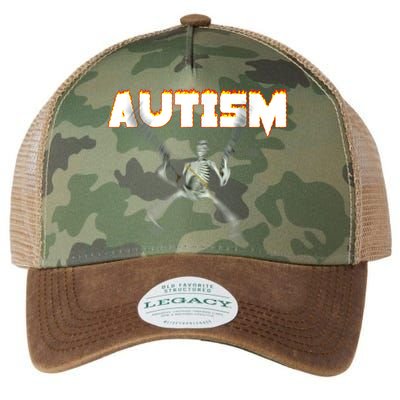 Autism Skeleton Meme Legacy Tie Dye Trucker Hat