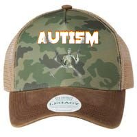 Autism Skeleton Meme Legacy Tie Dye Trucker Hat