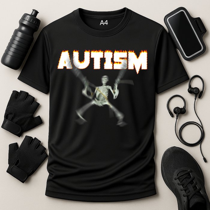 Autism Skeleton Meme Performance Shirt