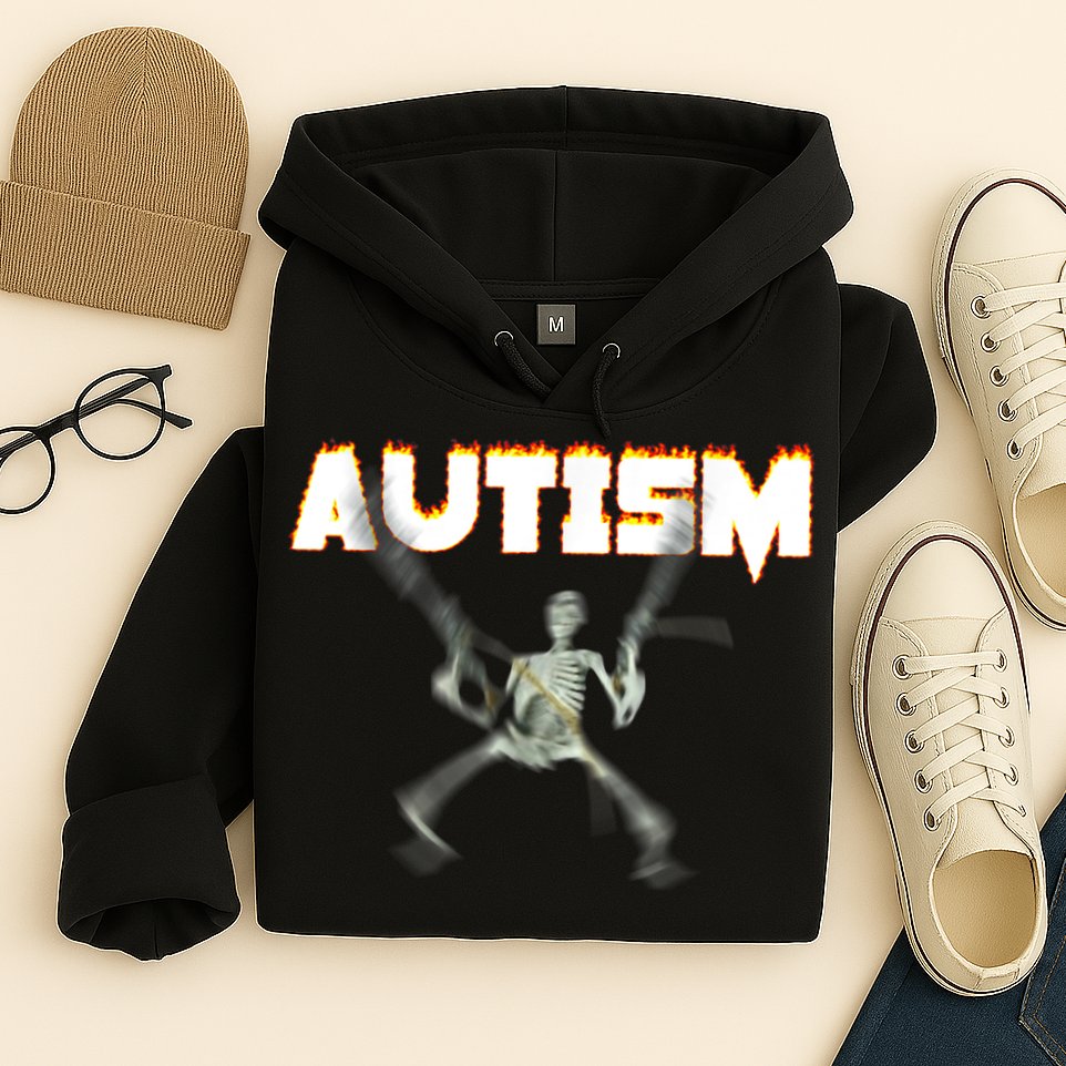 Autism Skeleton Meme Hoodie
