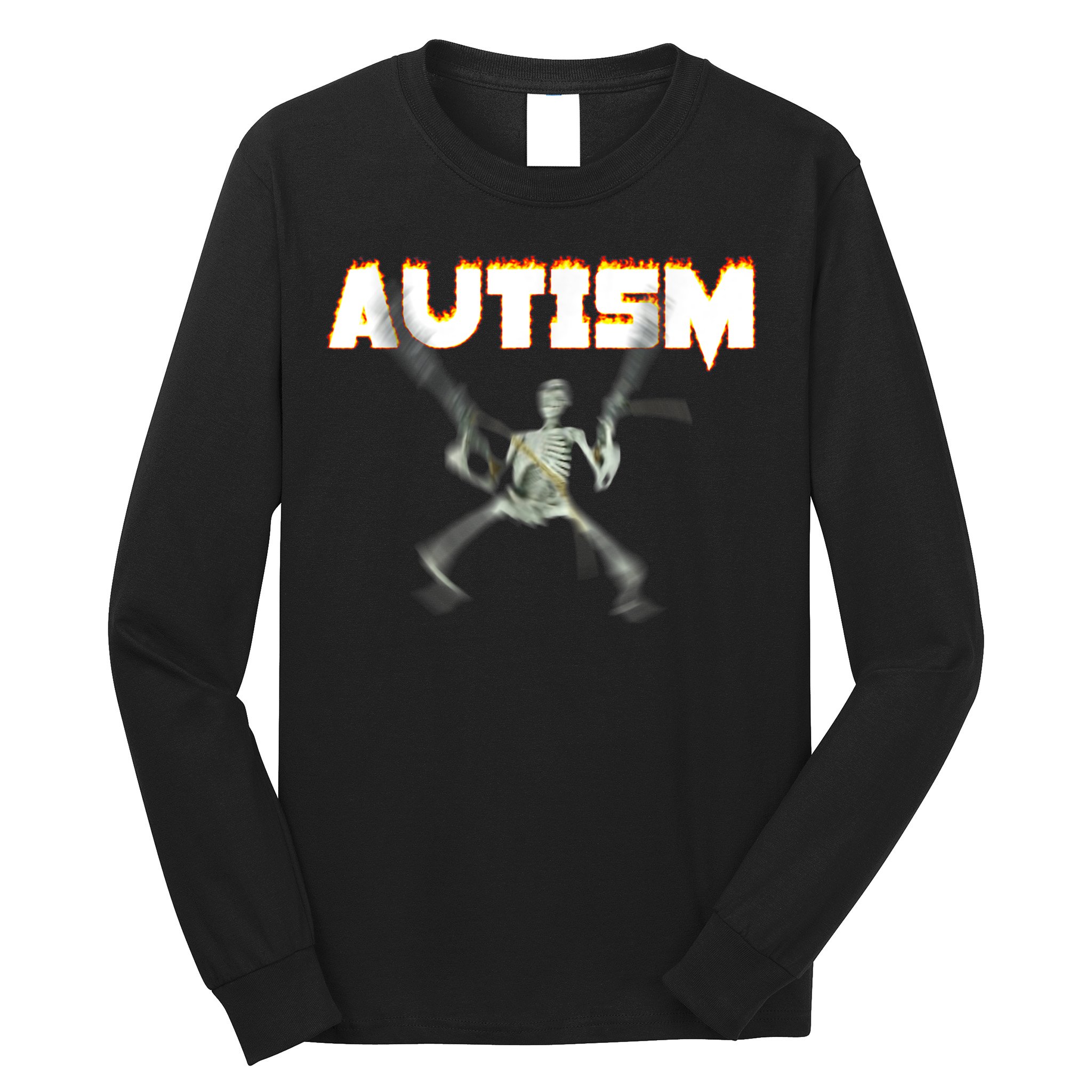 Autism Skeleton Meme Long Sleeve Shirt