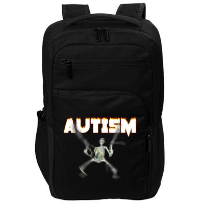 Autism Skeleton Meme Impact Tech Backpack