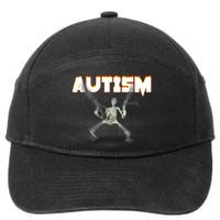 Autism Skeleton Meme 7-Panel Snapback Hat