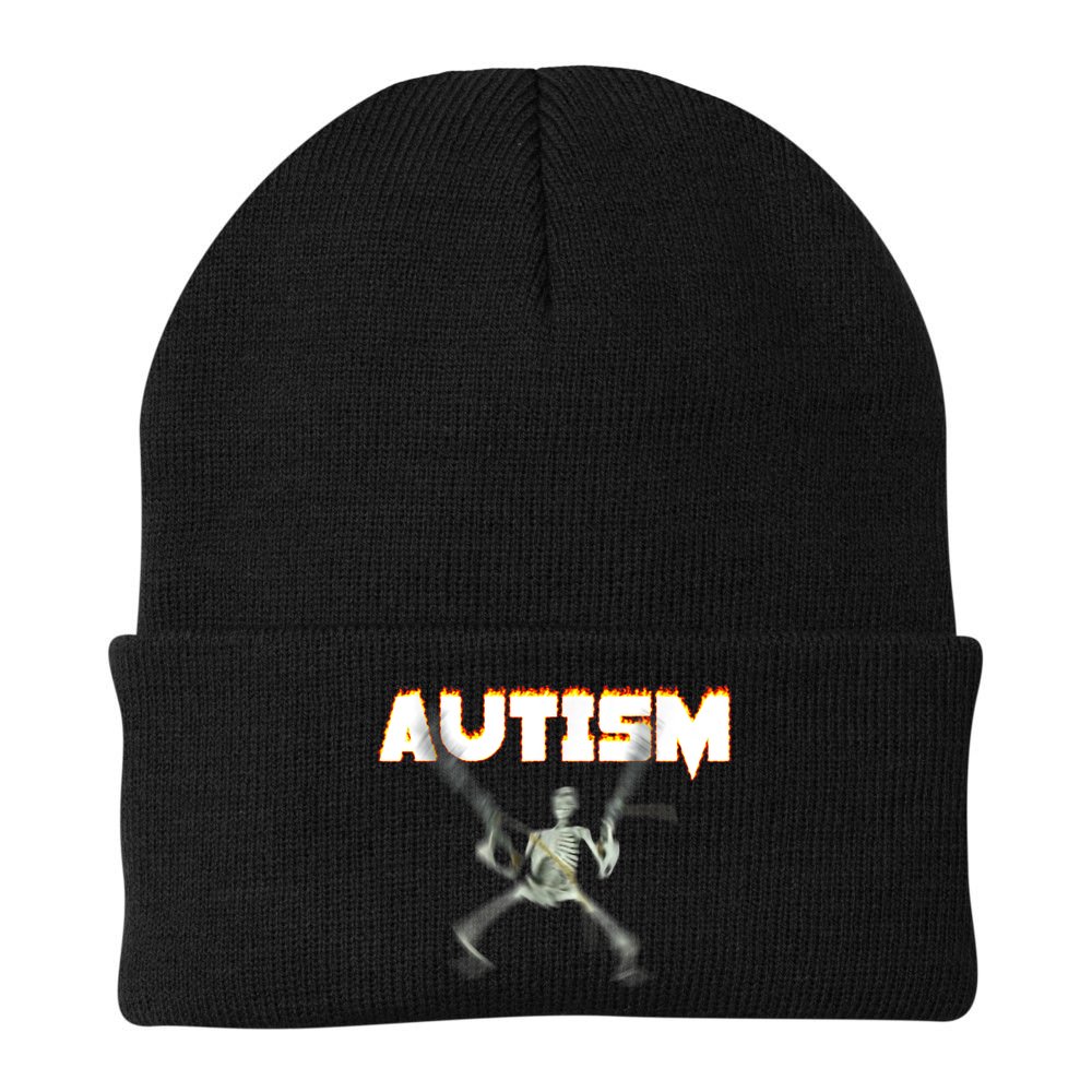 Autism Skeleton Meme Beanie