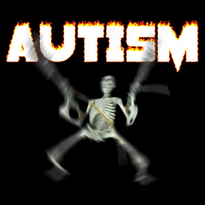 Autism Skeleton Meme Drawstring Bag