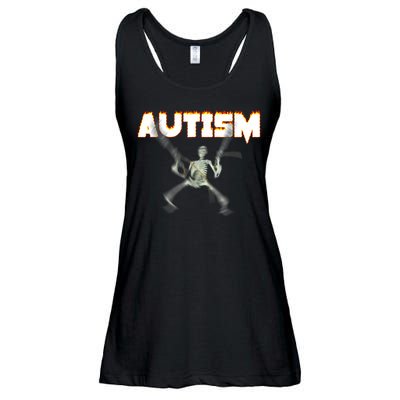 Autism Skeleton Meme Ladies Essential Flowy Tank