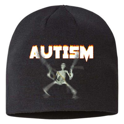 Autism Skeleton Meme Sustainable Beanie