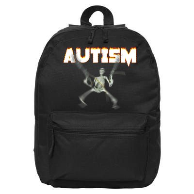 Autism Skeleton Meme 16 in Basic Backpack