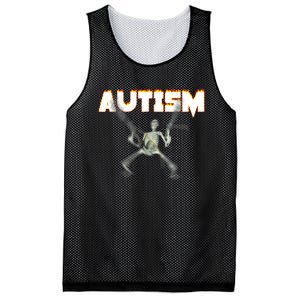 Autism Skeleton Meme Mesh Reversible Basketball Jersey Tank