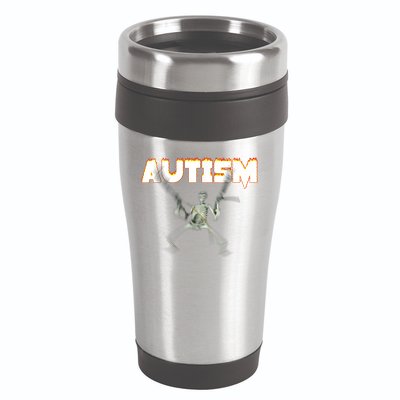 Autism Skeleton Meme 16oz Travel Tumbler