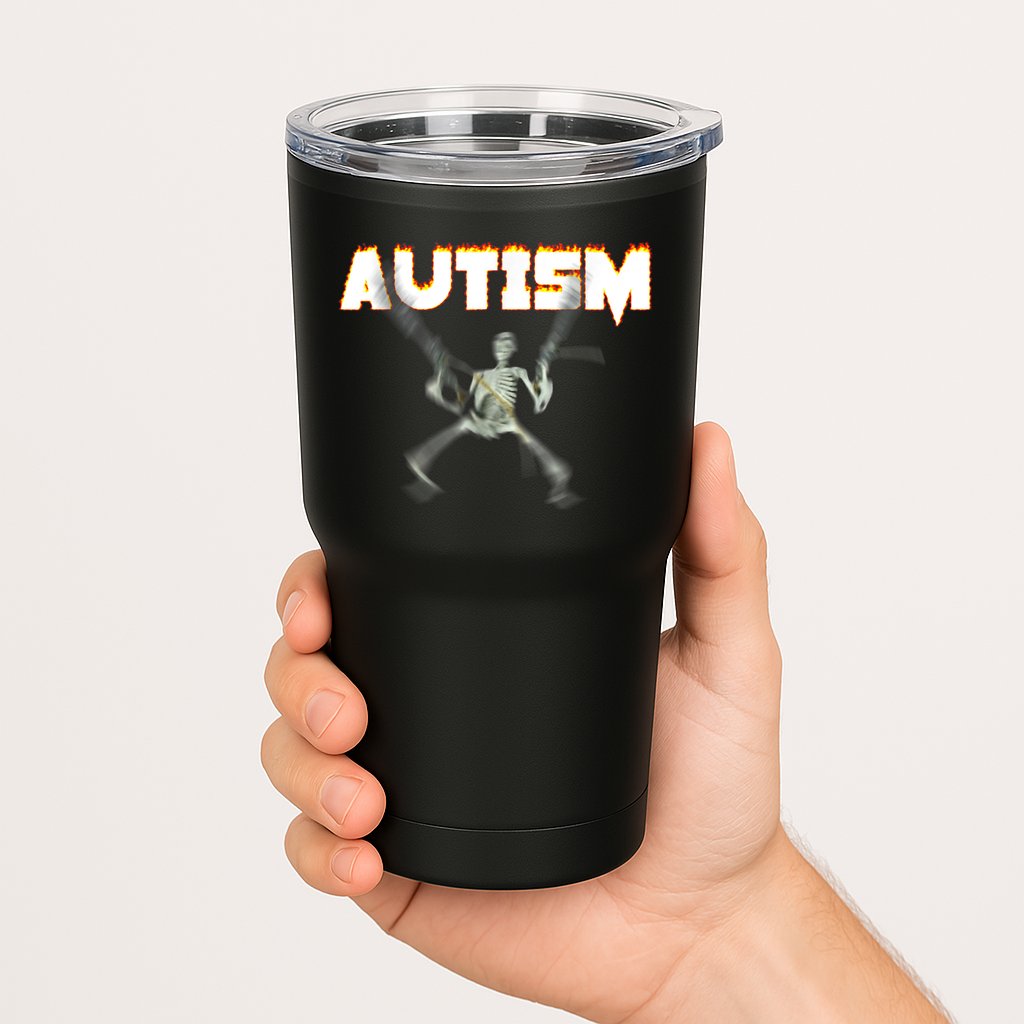 Autism Skeleton Meme Tumbler