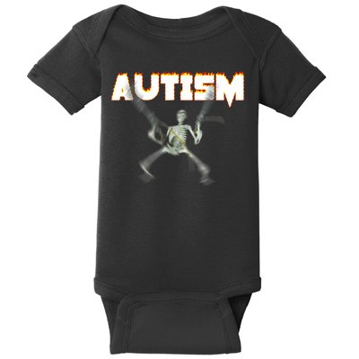 Autism Skeleton Meme Baby Bodysuit