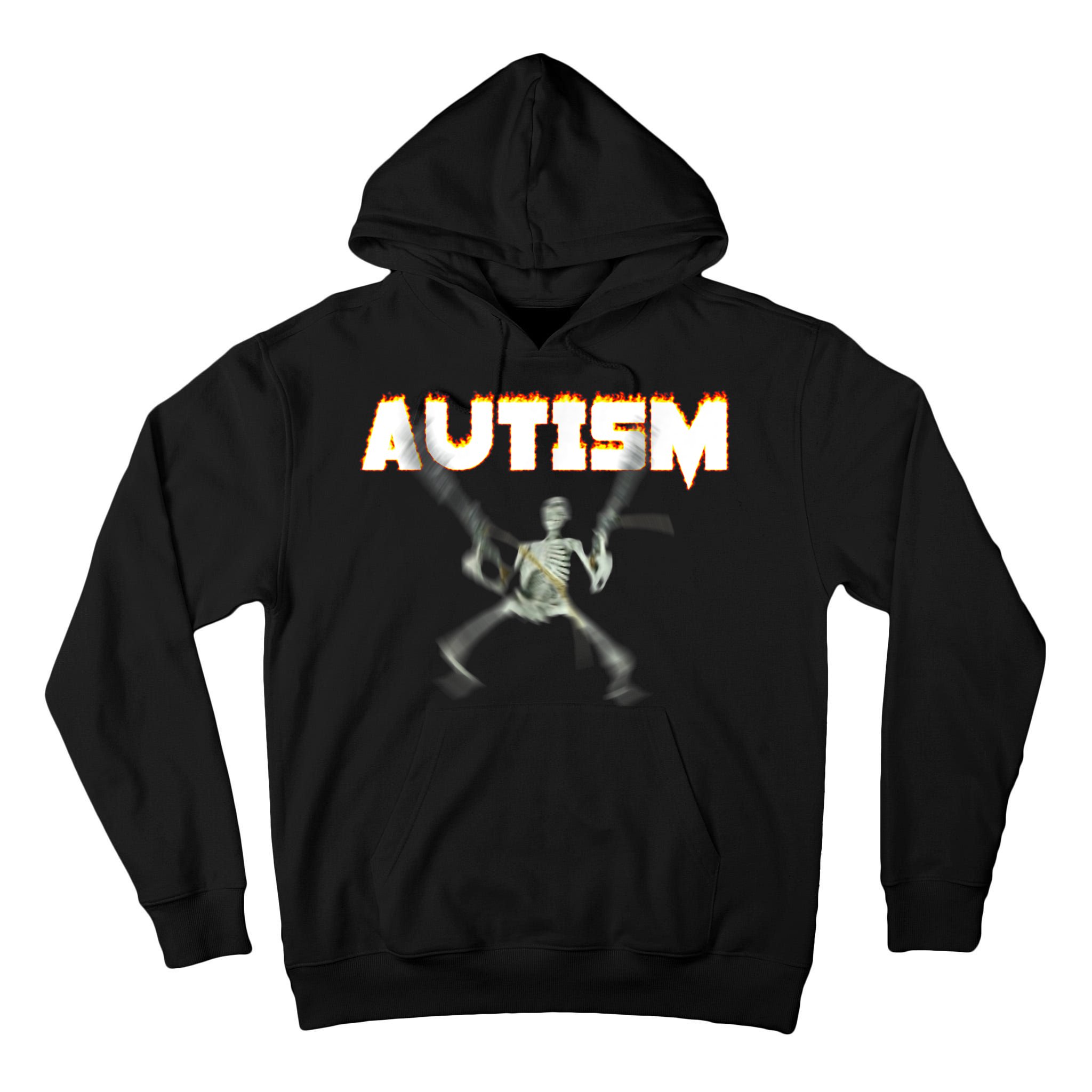 Autism Skeleton Meme Tall Hoodie