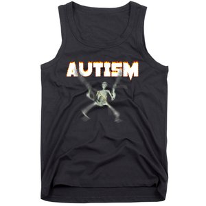 Autism Skeleton Meme Tank Top