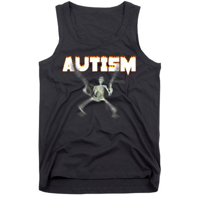 Autism Skeleton Meme Tank Top