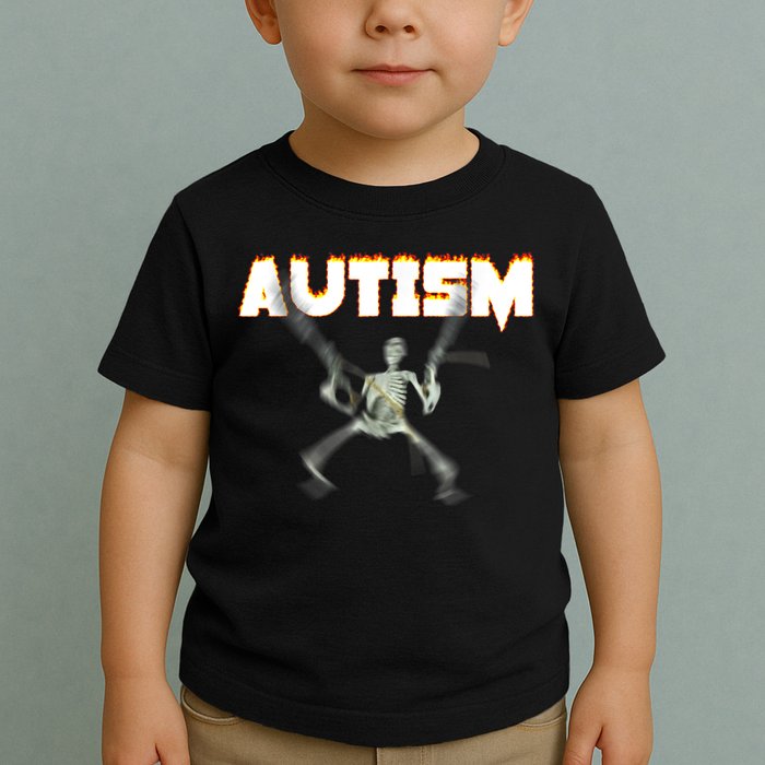 Autism Skeleton Meme Toddler T-Shirt