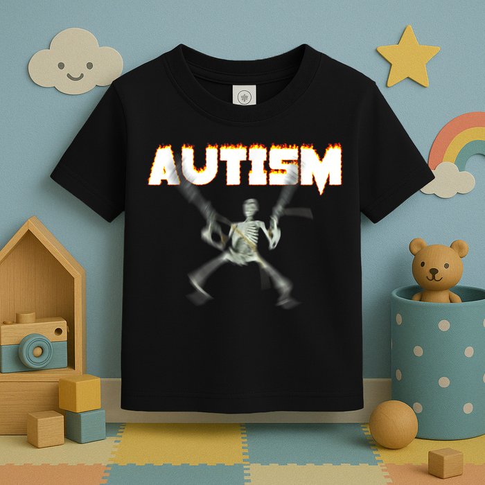 Autism Skeleton Meme Toddler T-Shirt