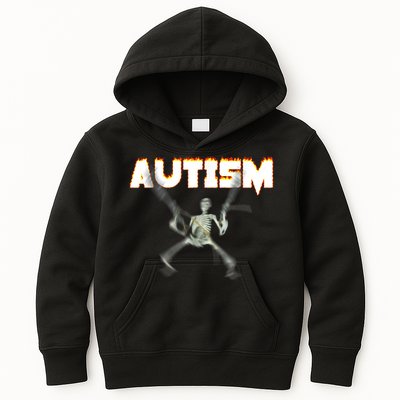 Autism Skeleton Meme Kids Hoodie