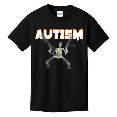 Autism Skeleton Meme Kids T-Shirt