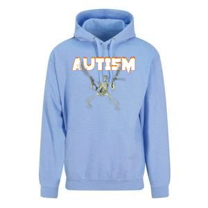 Autism Skeleton Meme Unisex Surf Hoodie