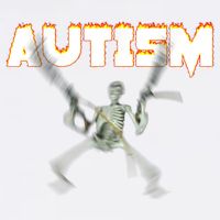 Autism Skeleton Meme Garment-Dyed Sweatshirt