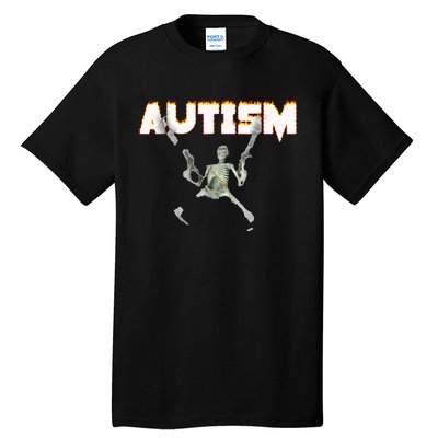 Autism Skeleton Meme Tall T-Shirt