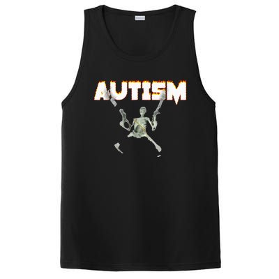 Autism Skeleton Meme PosiCharge Competitor Tank