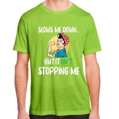 Ain't Stopping Me Cerebral Palsy Warrior Cp Fighter Great Gift Adult ChromaSoft Performance T-Shirt