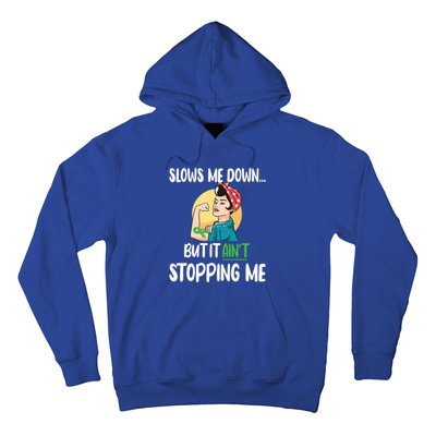 Ain't Stopping Me Cerebral Palsy Warrior Cp Fighter Great Gift Hoodie