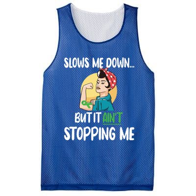 Ain't Stopping Me Cerebral Palsy Warrior Cp Fighter Great Gift Mesh Reversible Basketball Jersey Tank