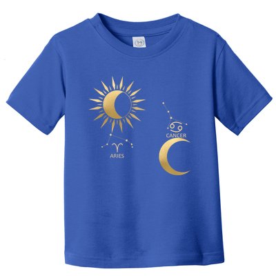 Aries Suncancer Moon Zodiac Gift Toddler T-Shirt